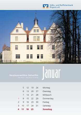 Kalenderblatt Januar